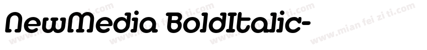 NewMedia BoldItalic字体转换